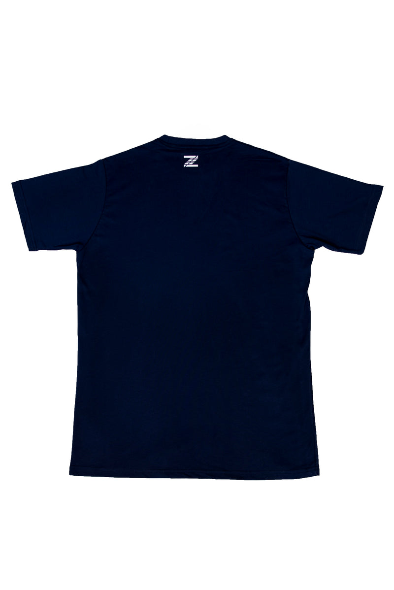 Base tee navy back