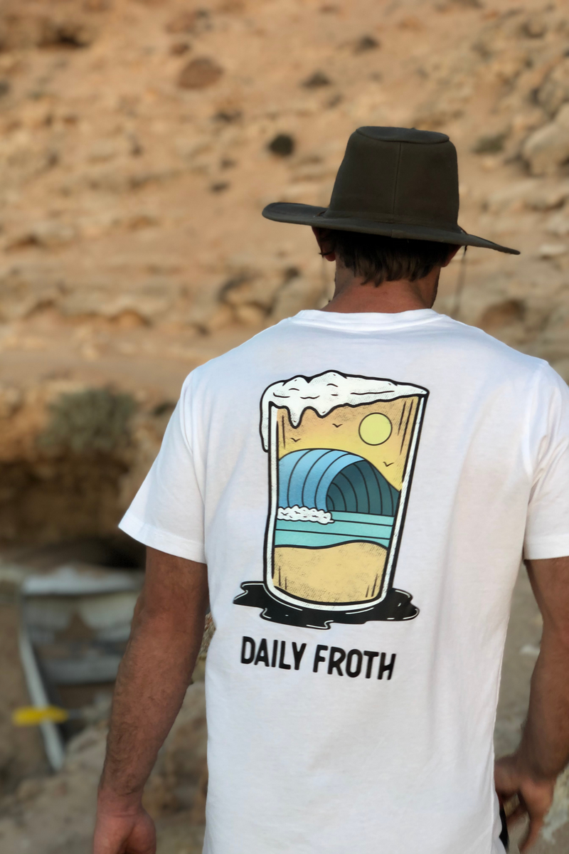 Unisex Daily Froth Tee - White